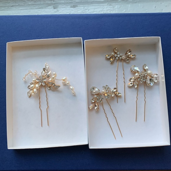 Freshwater Pearl Bridal Hair Comb Set